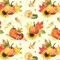 Autumn Pumpkins and Leaves Silky Premium Fleece Fabric | By the Yard